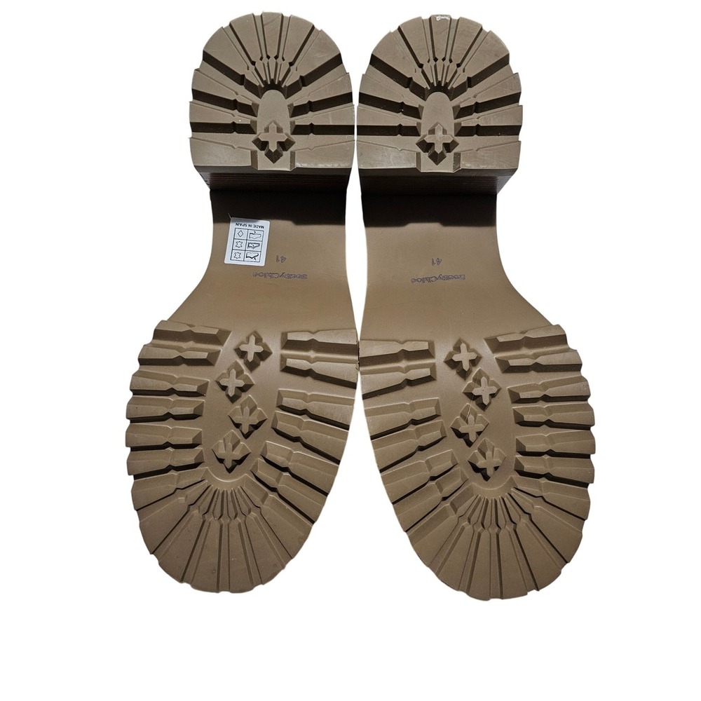 See by Chloé Tan Mahalia Loafers Block‎ Heel Women's Size 41EU 10.5US - Picture 8 of 12